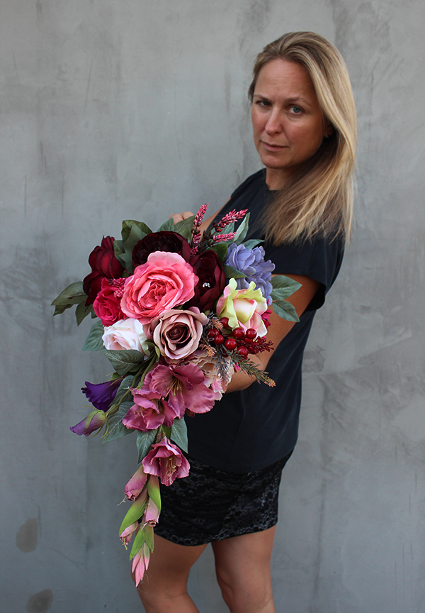 komplet 2 wiązanek nagrobnych England, dł.55cm