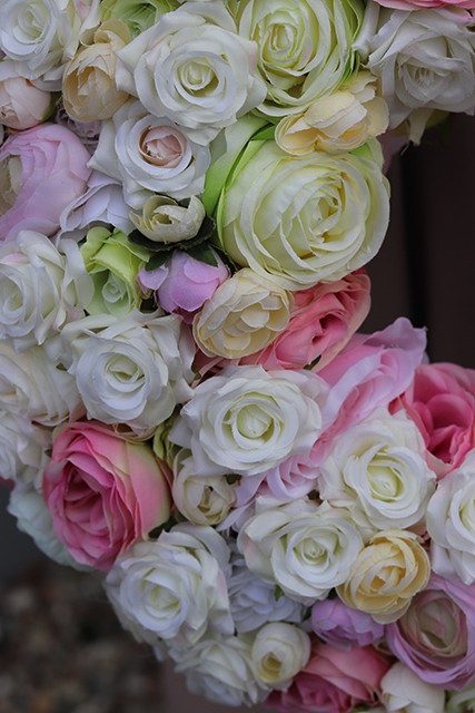 Bella Lumena, efektowny wianek na drzwi, śr.48cm