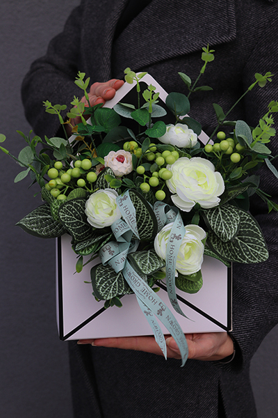 box - koperta z kwiatami, Milla, wym.30x20x6.5cm