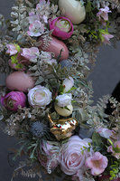 Green Canoe Pastels, wianek wielkanocny do dekoracji, śr.35cm