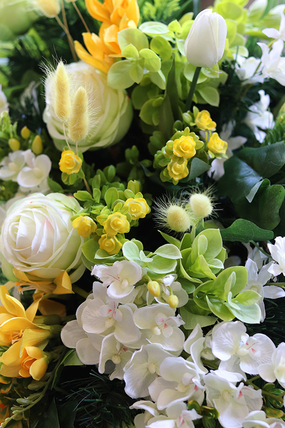 Dekana, wiosenna kompozycja nagrobna, dł.74cm