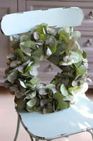 Eukaliptus New, stylowy zielony wianek na drzwi, śr.40cm