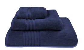 bawełniany ręcznik Basic, kolor granatowy, wym.50x100cm