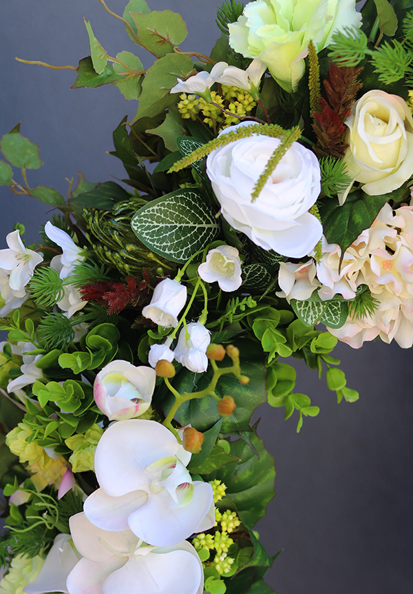 Angelo Garden, bardzo duży kwiatowy wianek, śr.72cm  