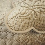 Adria, dekoracyjna narzuta velvetowa, beżowa, 240 x 220 cm