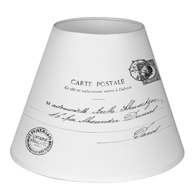 biały abażur Carte Postale wys.18cm