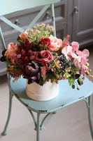 Branella flowerbox / kompozycja kwiatowa z orchideą, wys.36cm