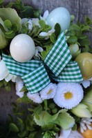 Stokrotki wielkanocny wianek na drzwi / stroik na stół, śr.30cm 