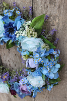 dekoracyjny wianek Niebieska Aura, śr.40cm