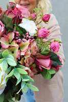 bukiet / kwiatowa kompozycja Wanda, wys.38cm