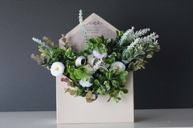 box - koperta z kwiatami, Fantazja, wym.30x20x6.5cm 