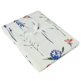 Aquarell, biały obrus w kwiaty, wym.135x300cm 