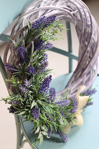 dekoracyjny wianek lawendowy, Laviola, śr.42cm