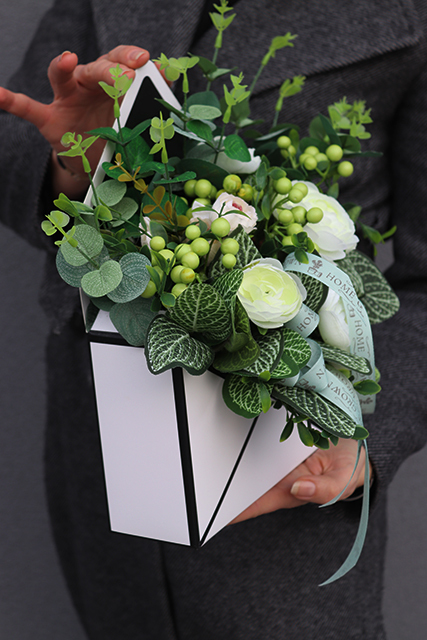 box - koperta z kwiatami, Milla, wym.30x20x6.5cm 