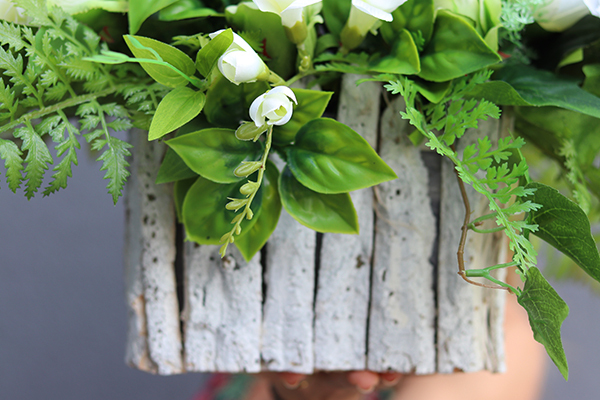 Anioł wiązanka / dekoracja nagrobna, wym.42x61cm 