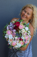 Callisa, piękny pastelowy wianek, śr.27cm  