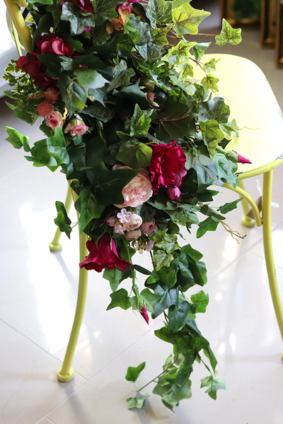 Clemence, girlanda kwiatowa do dekoracji, dł.100cm 