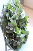 Eukaliptus New, stylowy zielony wianek na drzwi, śr.40cm