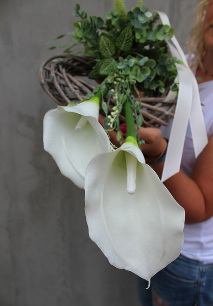 Bogini zestaw kompozycji nagrobnych, dł.70/45cm 