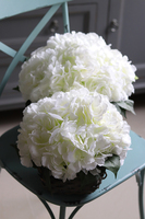 bogaty kosz Satra z białymi hortensjami, wys. 22 cm, mniejszy 