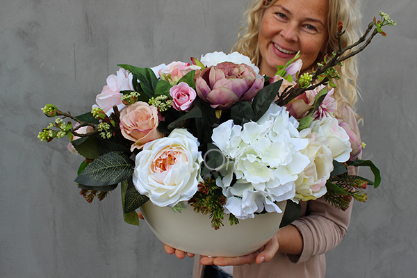 Abella kompozycja kwiatowa / bukiet, wys.45cm