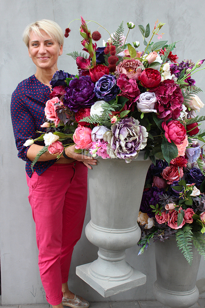 kompozycja kwiatowa / bukiet England nr7 wys.110cm, śr.66cm