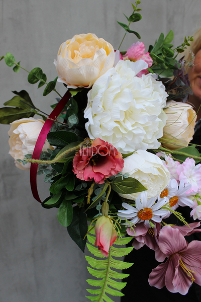 dekoracja / wiązanka nagrobna / bukiet Tao, wym.60cm