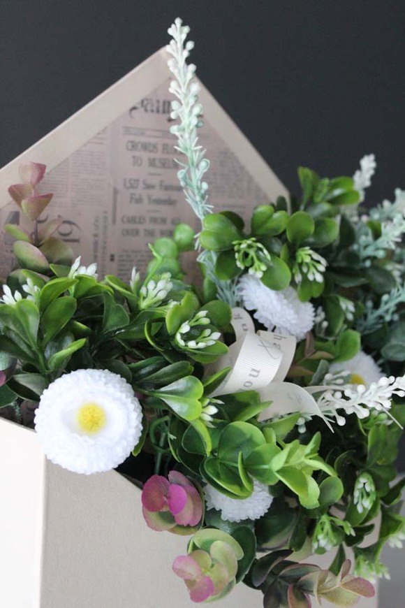 box - koperta z kwiatami, Fantazja, wym.30x20x6.5cm