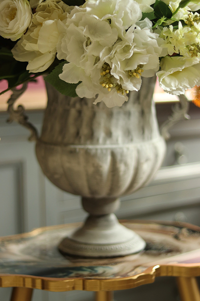 elegancka kompozycja Palazzo Marsylia, w metalowym pucharze, wys.67cm