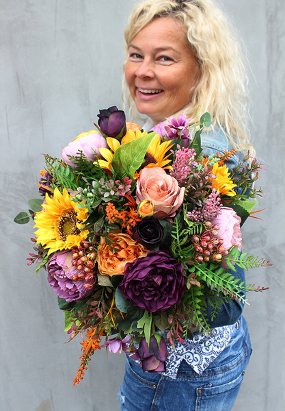 flowerbox, kompozycja kwiatowa Tenna, wys.34cm