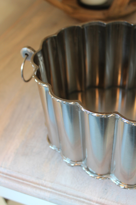 cynowane naczynie Lessana, wym.12.5x32x19.5cm 