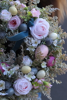 Green Canoe Pastels, wianek wielkanocny do dekoracji, śr.35cm