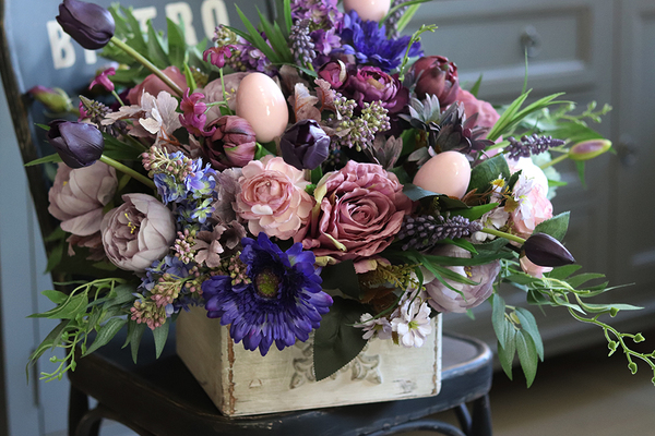 Perrana, elegancka kompozycja w donicy - szufladzie, wys.44cm