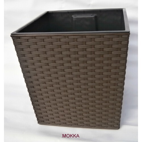 Fin J donica rattan mocca 40x41cm