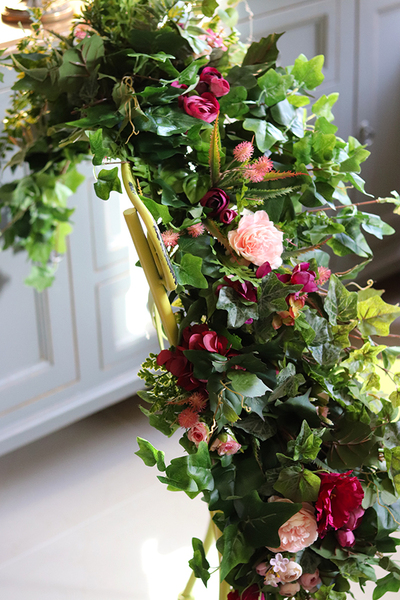 Clemence, girlanda kwiatowa do dekoracji, dł.100cm 