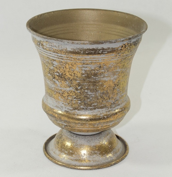 Figaro, metalowa osłonka / puchar / naczynie, wym.16x13.5x13.5cm