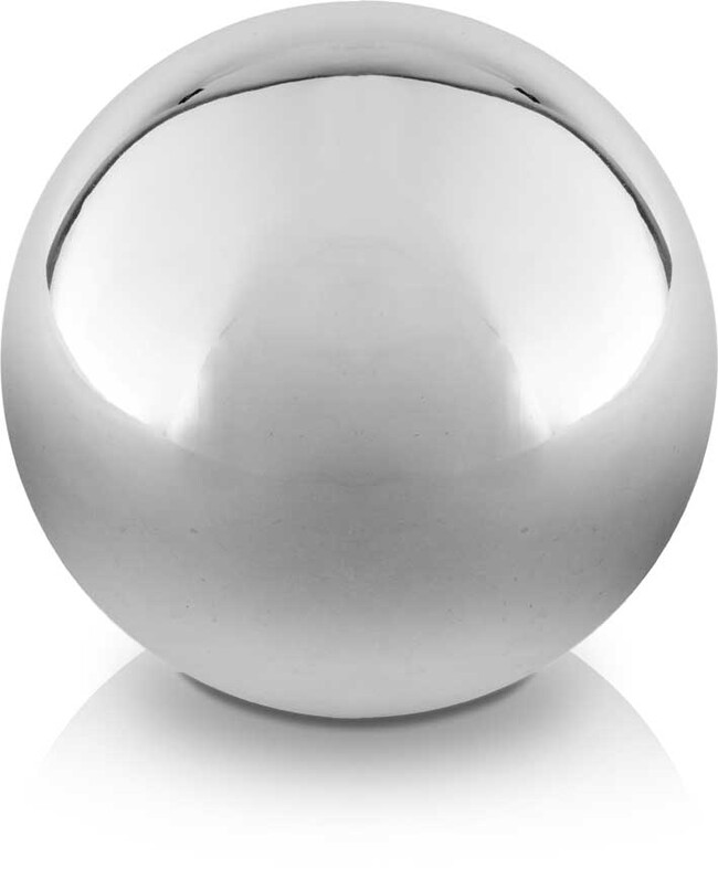 kula dekoracyjna stalowa Silver śr.40cm