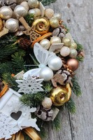 Golden House, wianek świąteczny, śr.28cm 