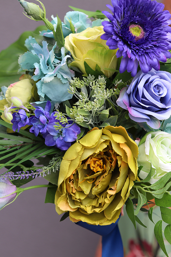 Dellina Ollena, komplet efektownych bukietów 2szt., dł.62cm