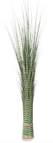 Stripes, sztuczna trawa w snopku z białymi prążkami, wys.140cm 