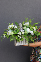 Anioł wiązanka / dekoracja nagrobna, wym.42x61cm 