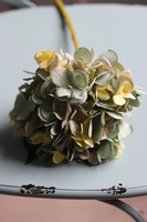 Argentyna Green&Blue, gałązka sztucznej hortensji z listkami, 1szt., dł.46cm