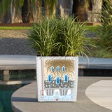 Cube Cottage, elegancka donica z nawadnianiem, czarna, wym.30x30cm