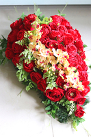 duża wiązanka nagrobna, Różane Serce 2, dł.72cm