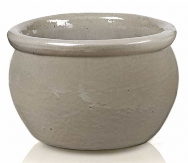 kremowa ceramiczna donica, Viet, wym.38x25cm