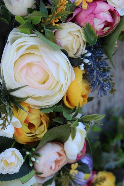 Pełniki wianek dekoracyjny na drzwi / stroik na stół, śr.40cm