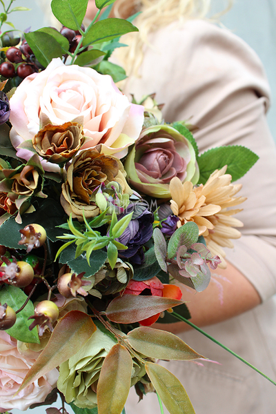 bogaty jesienny kosz Impresja, wys.34cm  