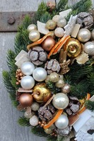 Golden House, wianek świąteczny, śr.28cm 