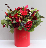 box Pełnia Miłości, kompozycja kwiatowa wys.46cm