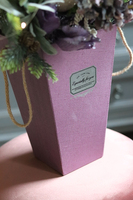 flowerbox świąteczny, Violet Glamour, wys.58cm 